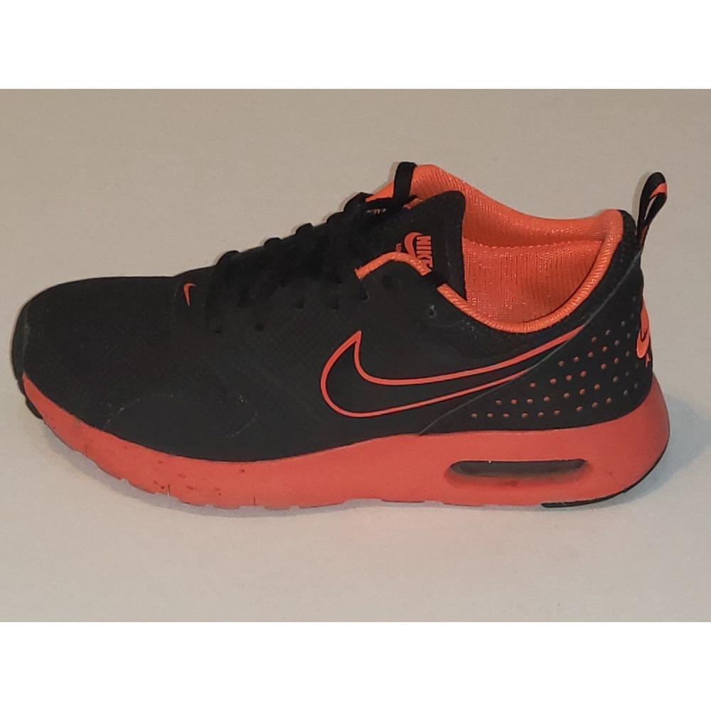 Nike Air Max Tavas GS 4Y Women 5.5 Black Bright Crimson Running Shoes 845112-001